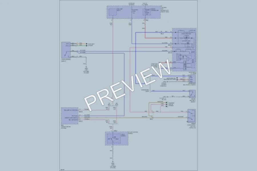 2013 Hyundai Accent Warning Systems wiring diagram preview