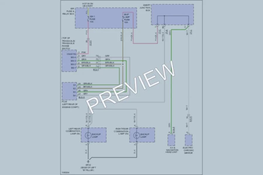2013 Hyundai Azera Exterior Lights wiring diagram preview