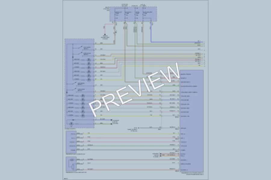 2013 Hyundai Azera Power Seats wiring diagram preview