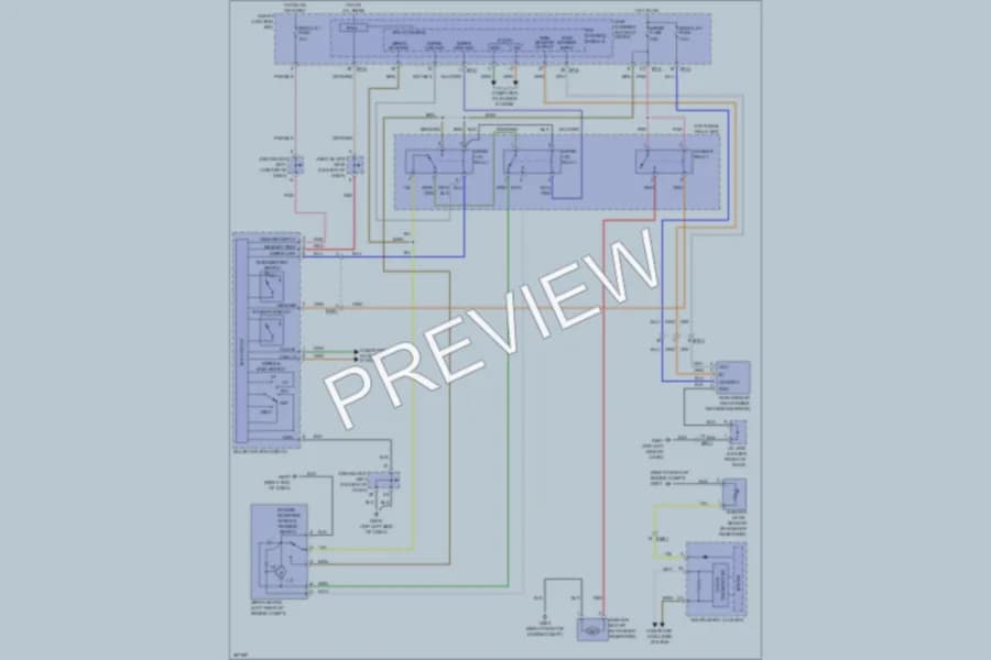 2013 Hyundai Azera Wiper Washer wiring diagram preview