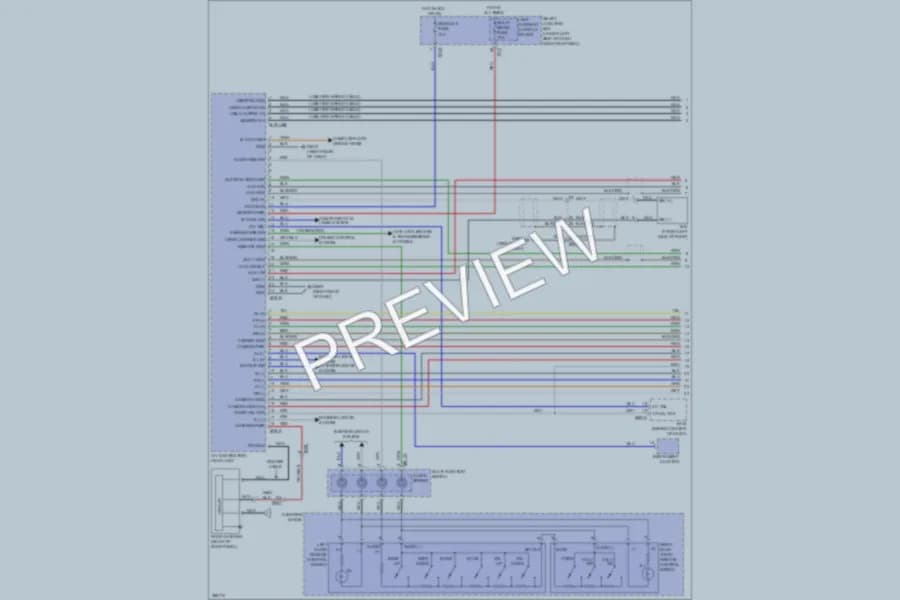 2013 Hyundai ElantraGT Radio wiring diagram preview