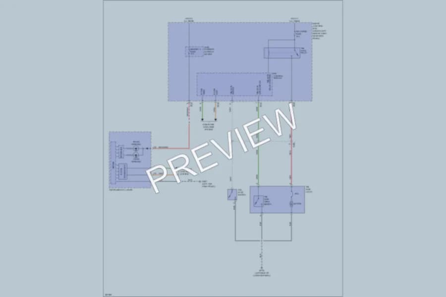 2013 Hyundai ElantraGT Trunk Tailgate Fuel Door wiring diagram preview