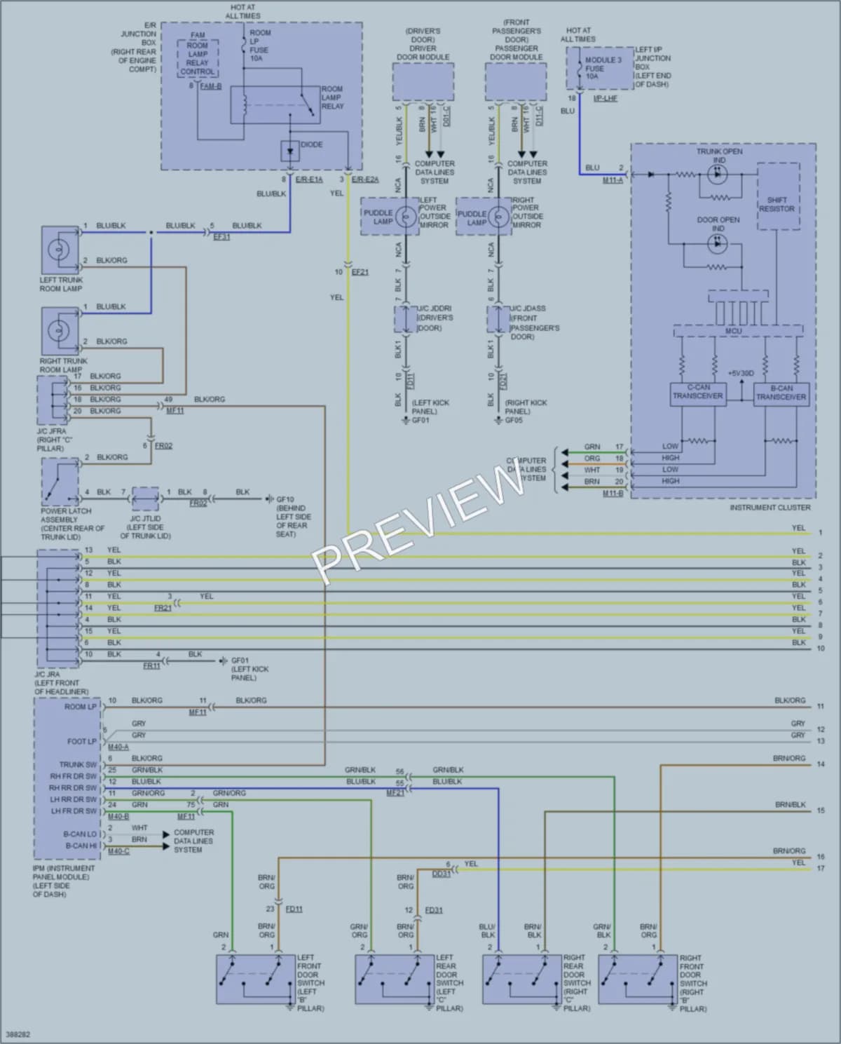 2013 Hyundai Genesis Interior Lights wiring diagram preview
