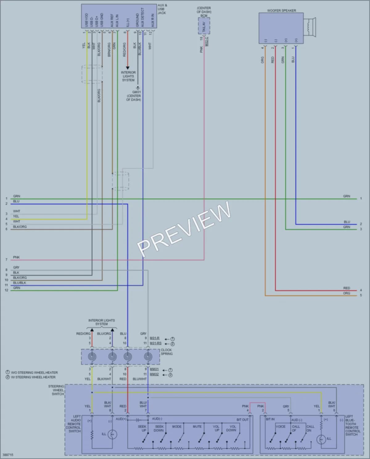 2013 Hyundai SantaFe Radio wiring diagram preview