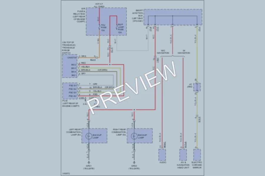 2013 Hyundai SantaFeSport Exterior Lights wiring diagram preview