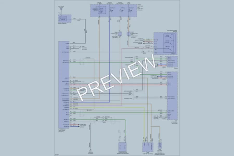 2013 Hyundai SantaFeSport Navigation wiring diagram preview
