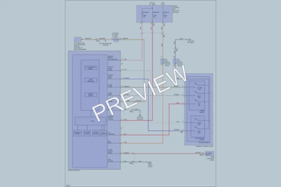 2013 Hyundai SantaFeSport Power Top Sunroof wiring diagram preview