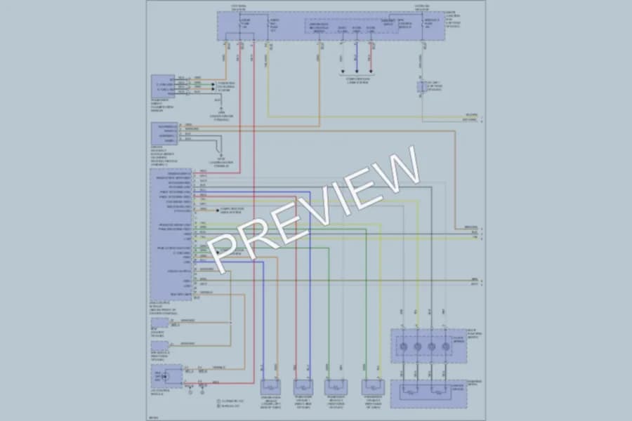 2013 Hyundai SantaFeSport Supplemental Restraints wiring diagram preview