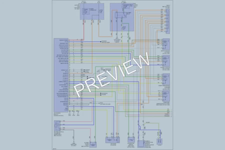 2013 Hyundai Sonata Air Conditioning wiring diagram preview