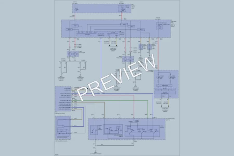 2013 Hyundai Sonata Headlights wiring diagram preview
