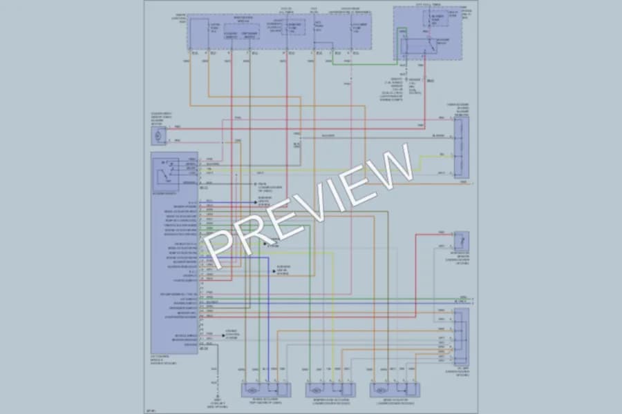 2013 Hyundai Veloster Air Conditioning wiring diagram preview