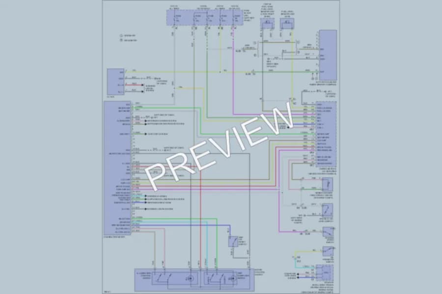 2013 Infiniti EX37 Instrument Cluster wiring diagram preview