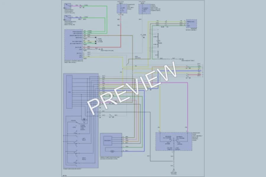 2013 Infiniti EX37 Power Windows wiring diagram preview