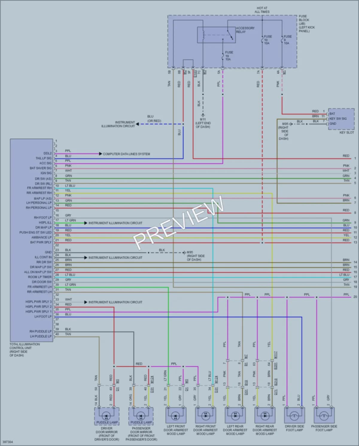 2013 Infiniti FX50 Interior Lights wiring diagram preview