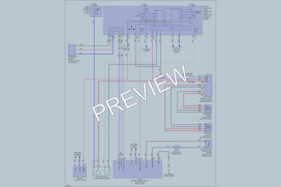 2013 Infiniti JX35 Cooling Fan wiring diagram preview