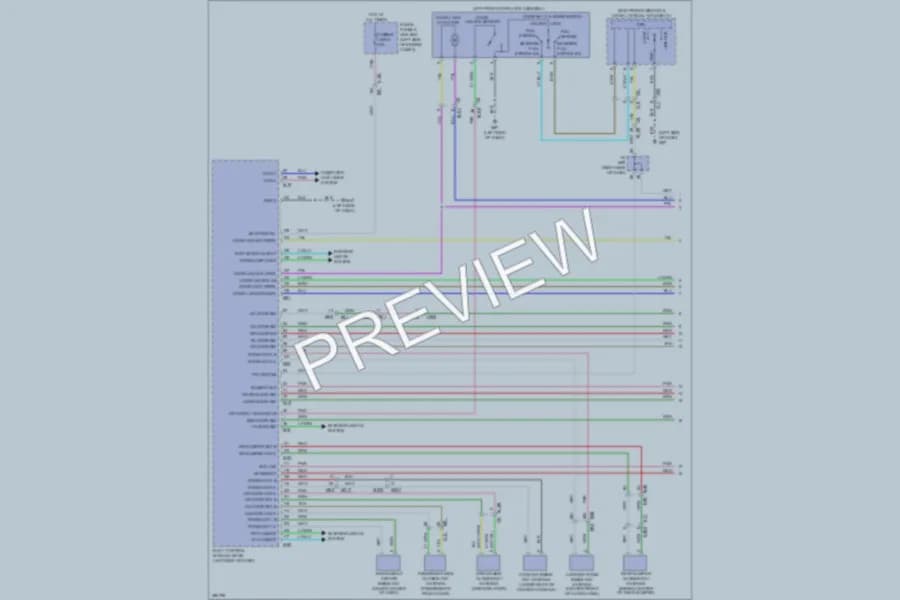 2013 Infiniti JX35 Power Door Locks wiring diagram preview