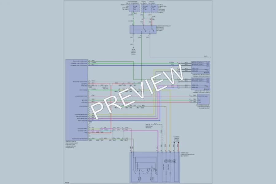 2013 Infiniti JX35 Power Seats wiring diagram preview