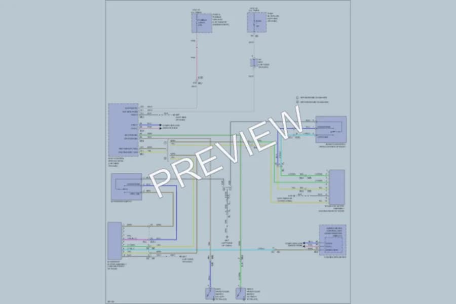 2013 Infiniti JX35 Power Top Sunroof wiring diagram preview
