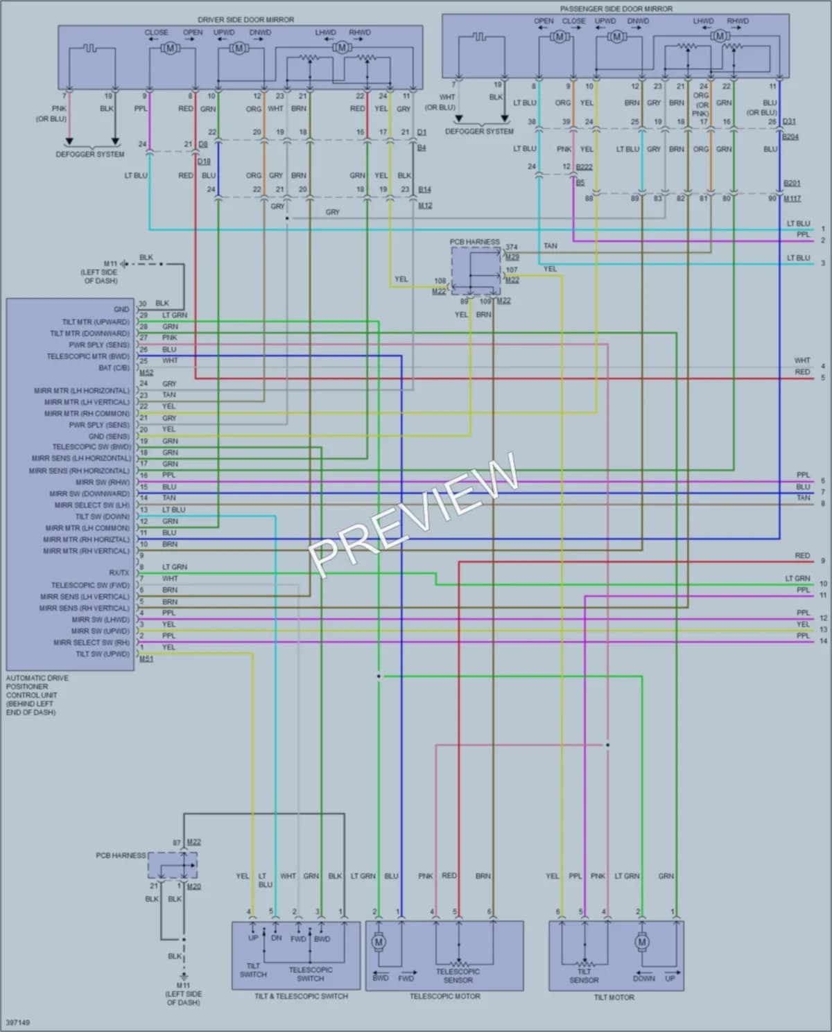 2013 Infiniti M35h Memory Systems wiring diagram preview