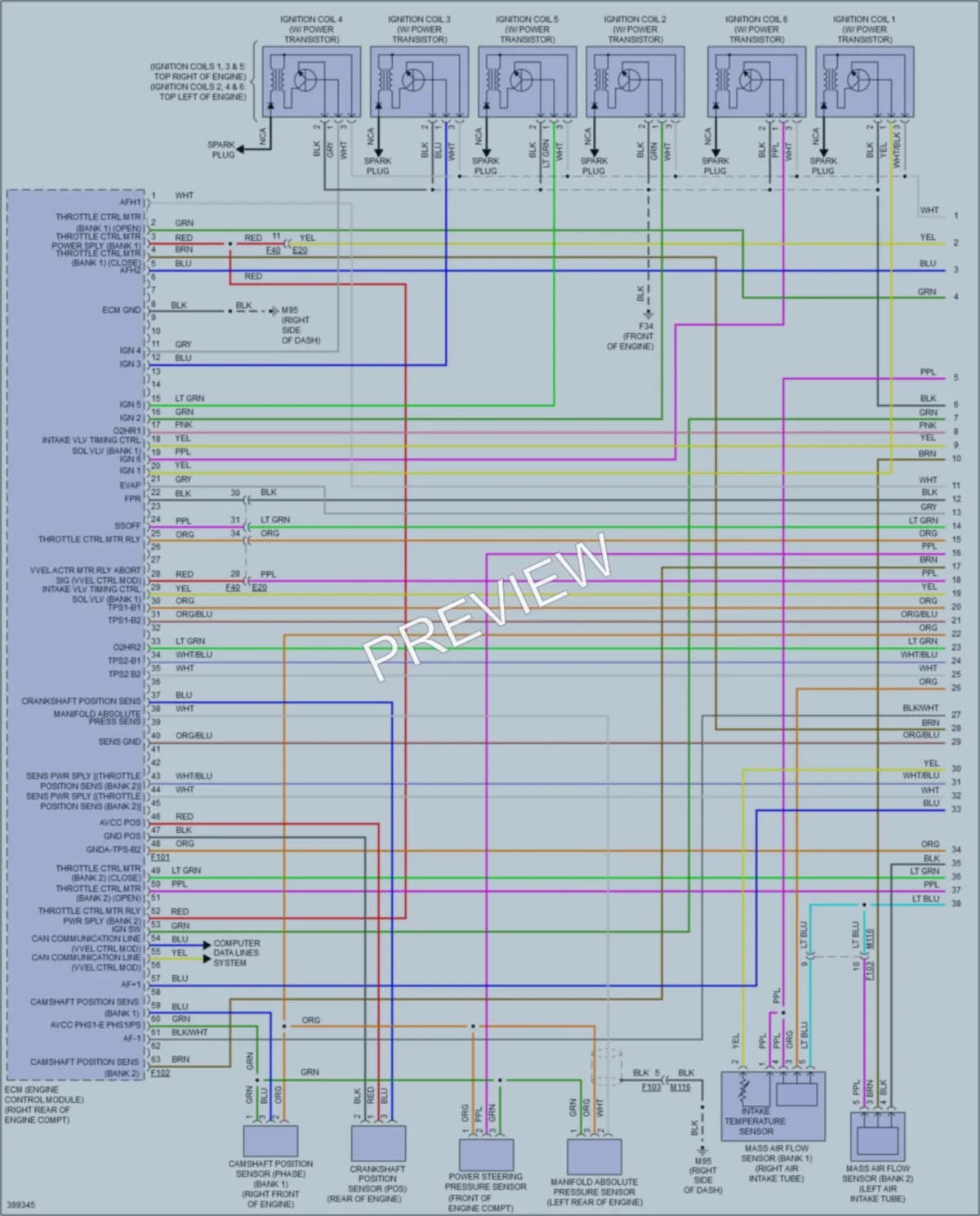 2013 Infiniti M37 Engine Performance wiring diagram preview