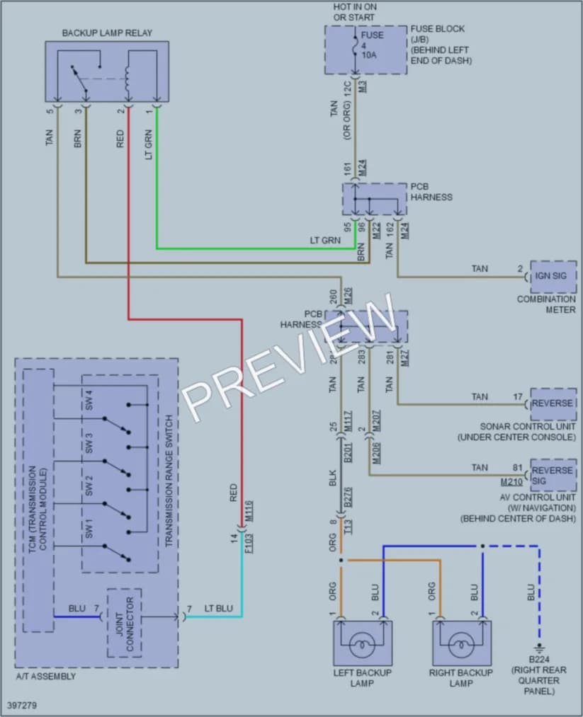 2013 Infiniti M37 Exterior Lights wiring diagram preview