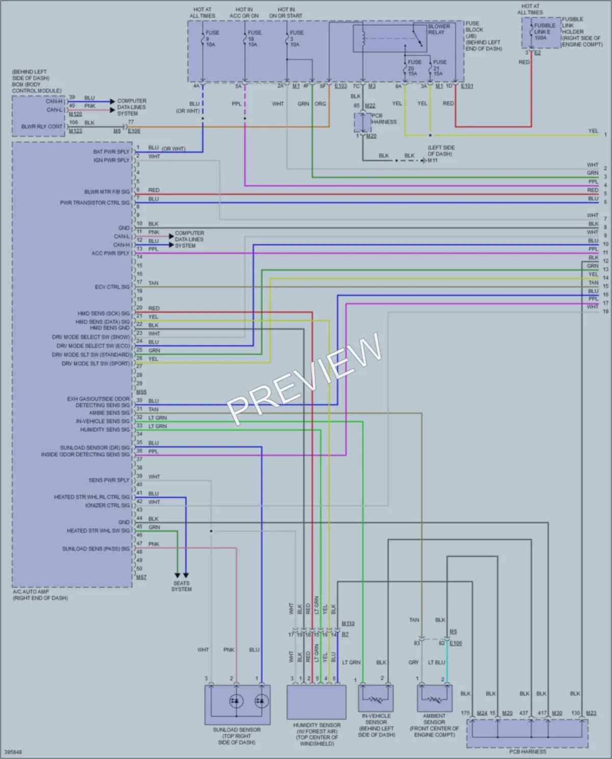2013 Infiniti M37x Air Conditioning wiring diagram preview