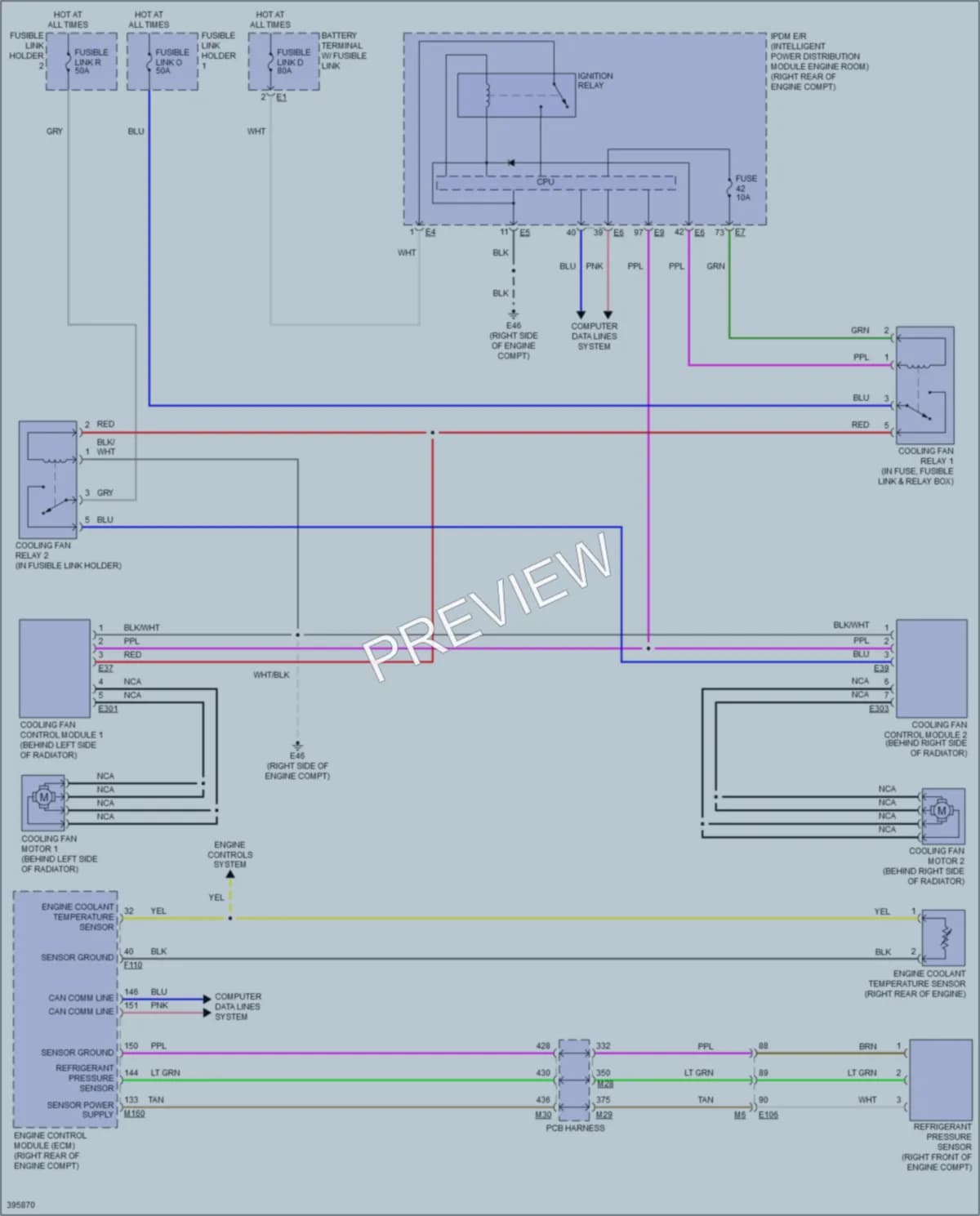 2013 Infiniti M56 Cooling Fan wiring diagram preview