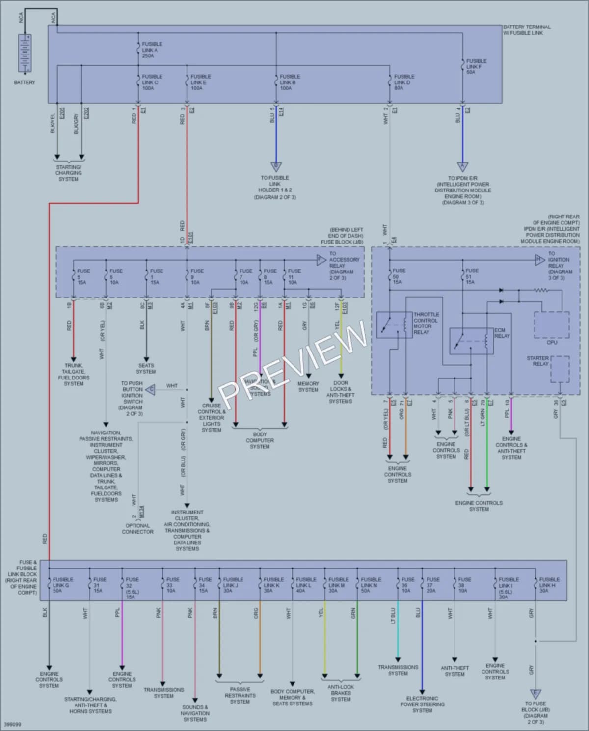 2013 Infiniti M56 Power Distribution wiring diagram preview