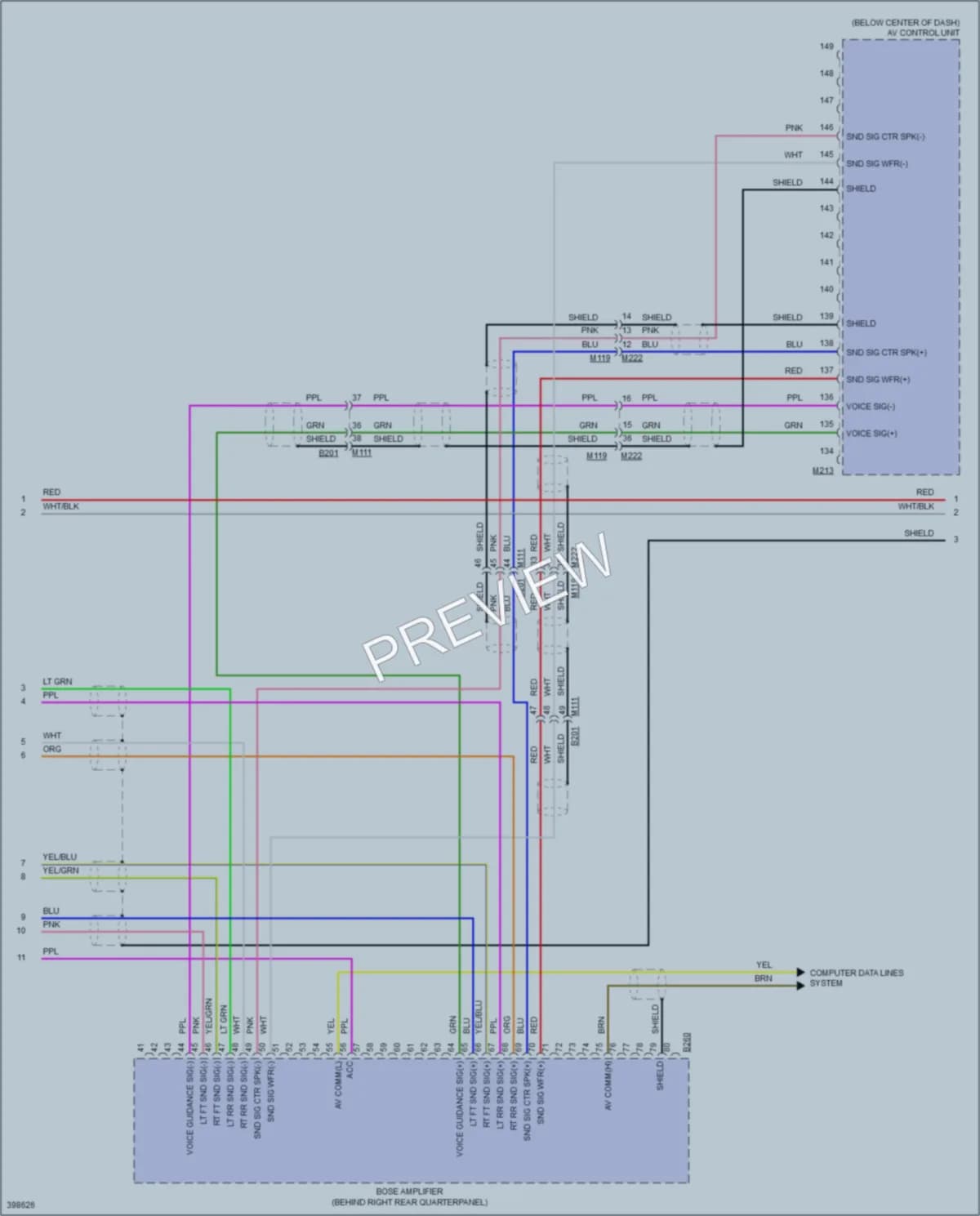 2013 Infiniti QX56 Radio wiring diagram preview