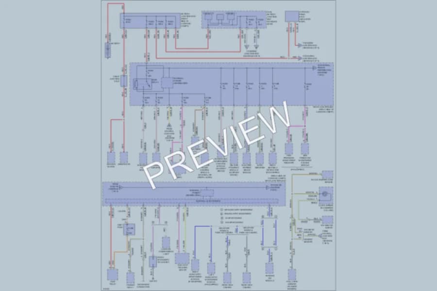 2013 Jaguar XF Power Distribution wiring diagram preview