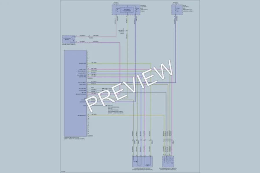 2013 Jaguar XF Shift Interlock wiring diagram preview