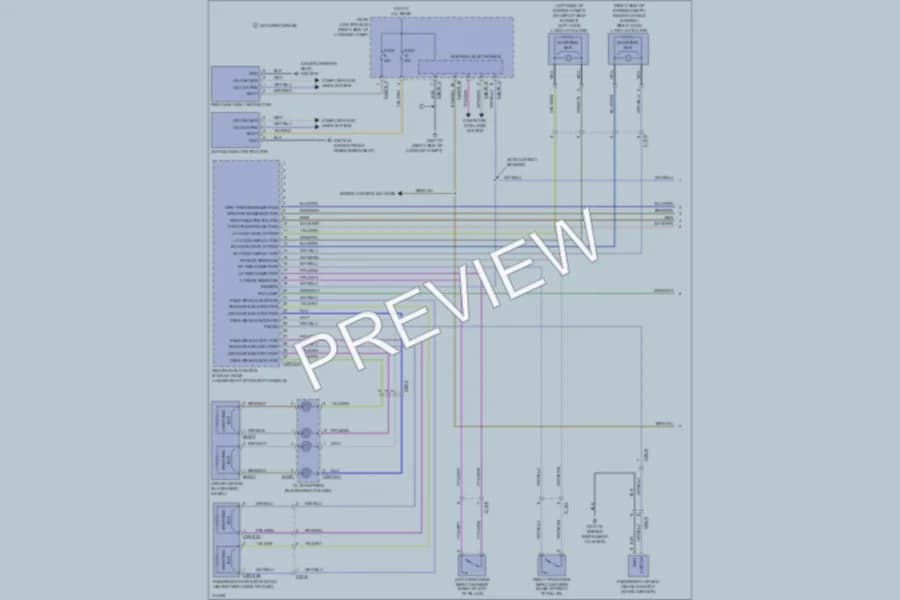 2013 Jaguar XF Supplemental Restraints wiring diagram preview