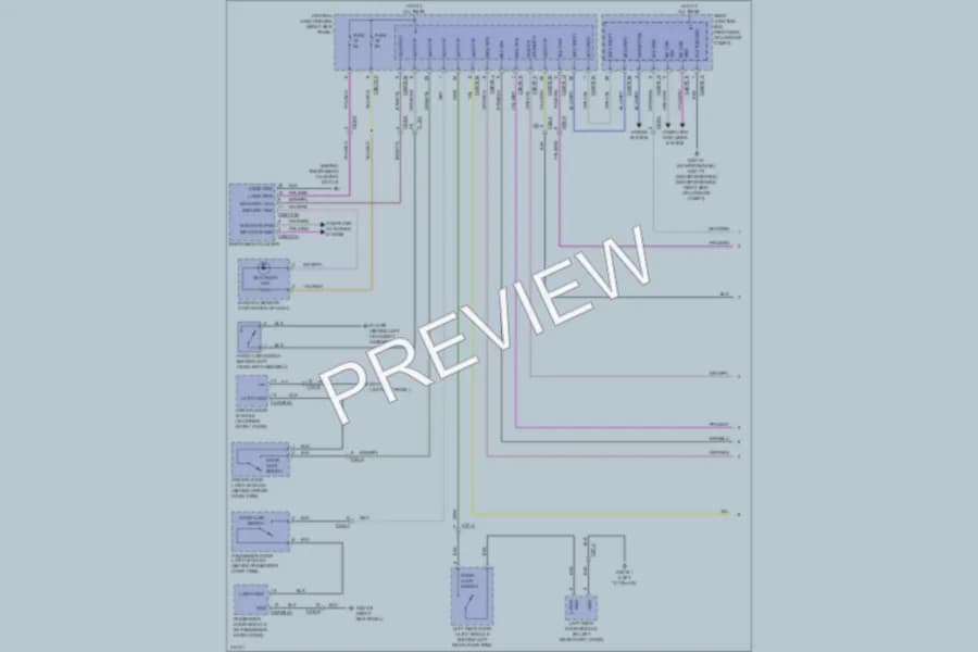 2013 Jaguar XFR Anti Theft wiring diagram preview