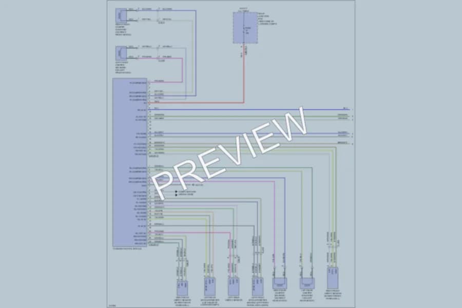 2013 Jaguar XFR Electronic Suspension wiring diagram preview