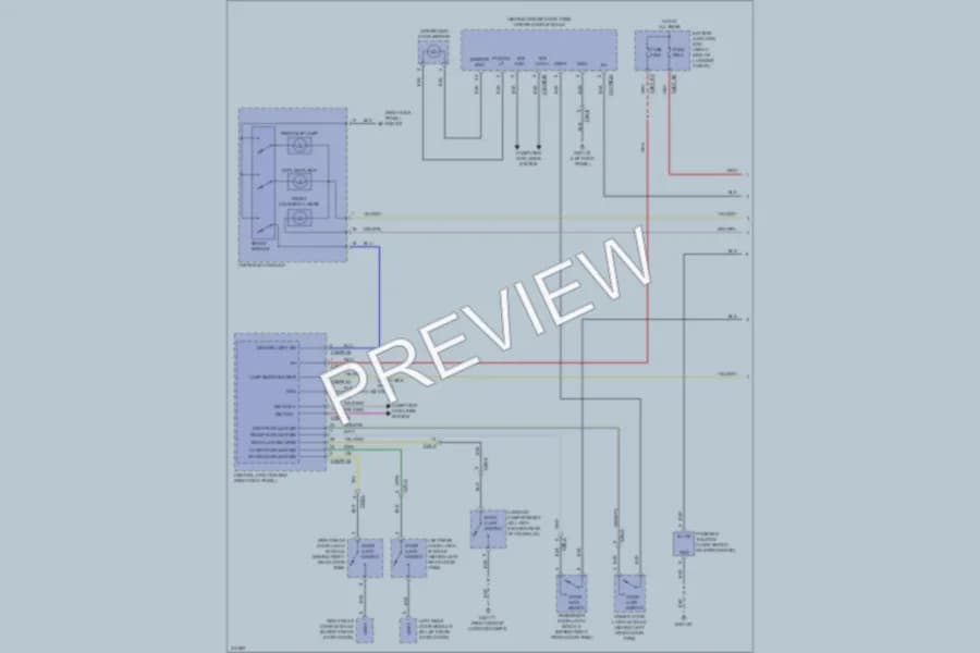 2013 Jaguar XFR Interior Lights wiring diagram preview