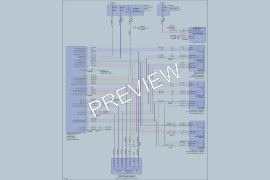 2013 Jaguar XFR Power Seats wiring diagram preview