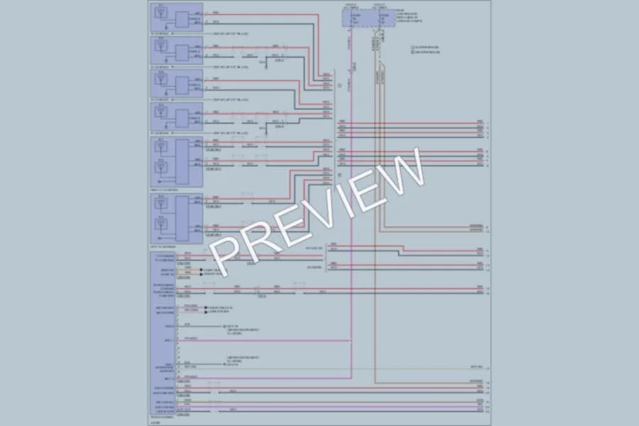 2013 Jaguar XFR Radio wiring diagram preview