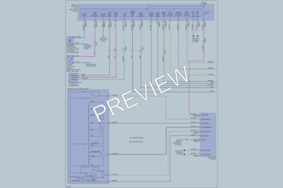 2013 Jaguar XFR Wiper Washer wiring diagram preview