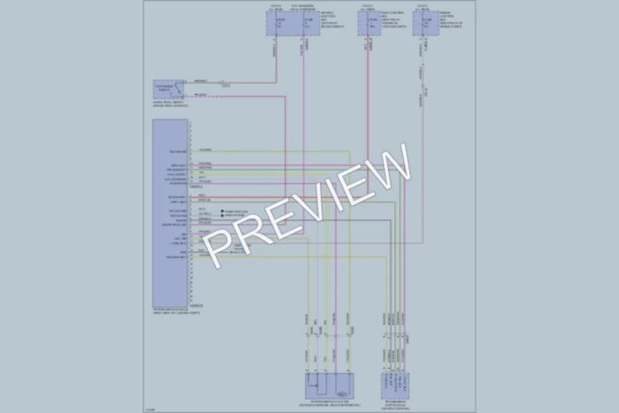 2013 Jaguar XJ Shift Interlock wiring diagram preview