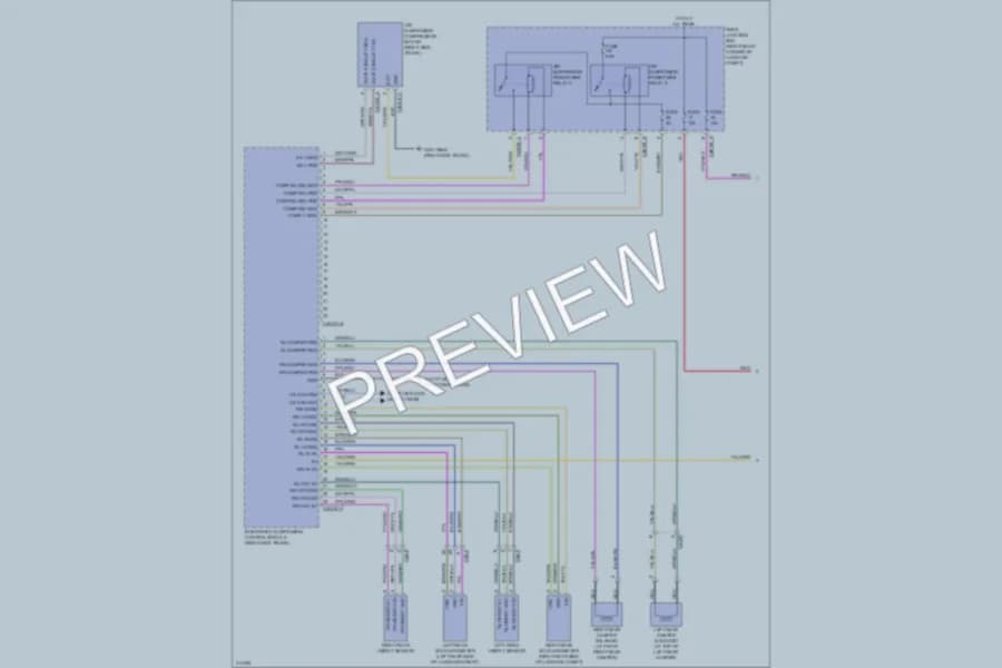 2013 Jaguar XJLPortfolio Electronic Suspension wiring diagram preview