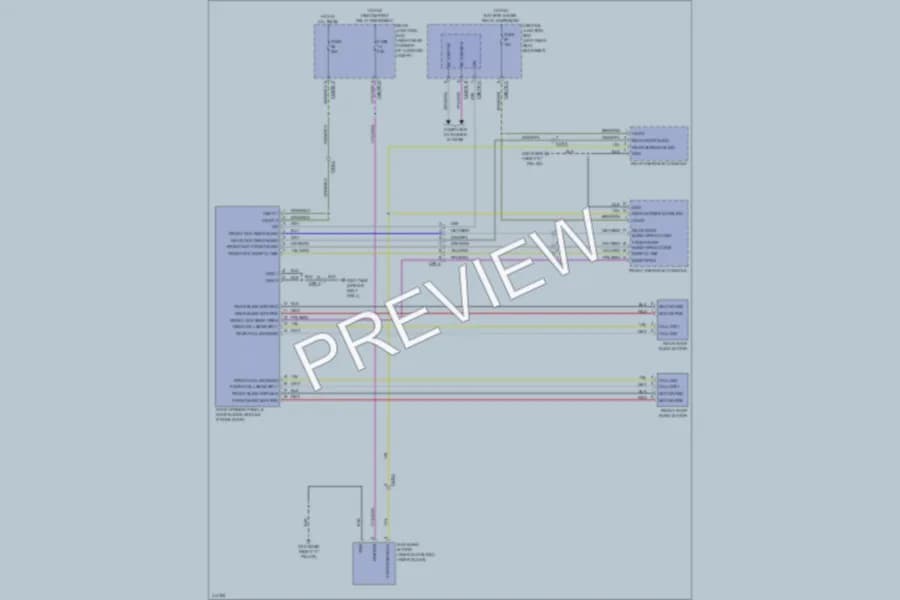 2013 Jaguar XJLSupercharged Power Top Sunroof wiring diagram preview