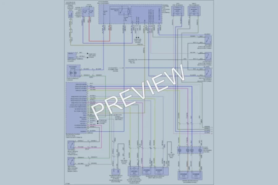 2013 Jaguar XJLSupercharged Supplemental Restraints wiring diagram preview