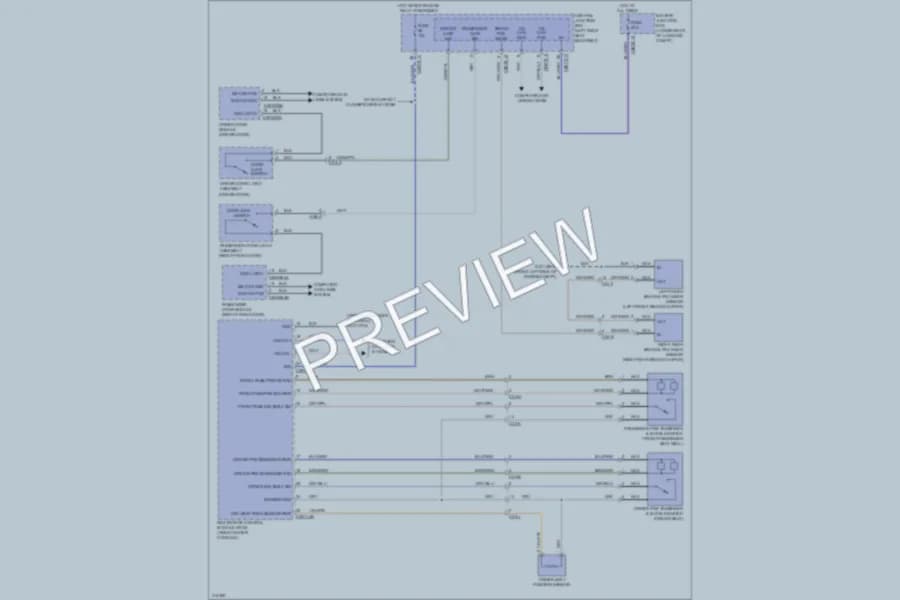 2013 Jaguar XJLSupersport Warning Systems wiring diagram preview