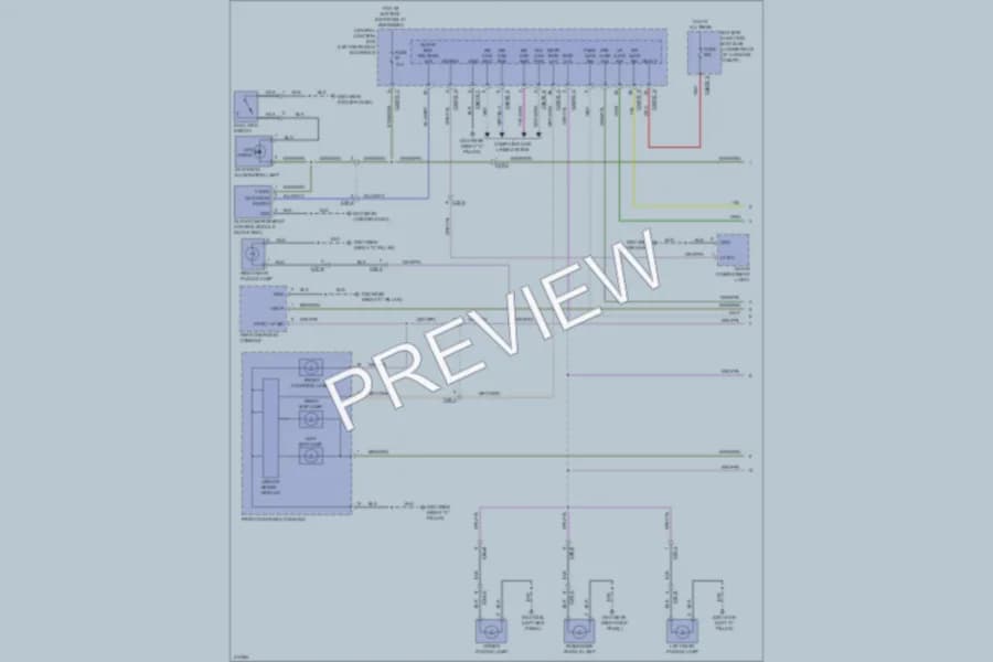 2013 Jaguar XJLUltimate Interior Lights wiring diagram preview