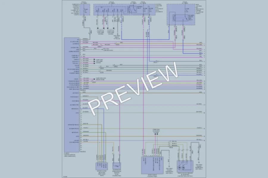 2013 Jaguar XJSupercharged Air Conditioning wiring diagram preview
