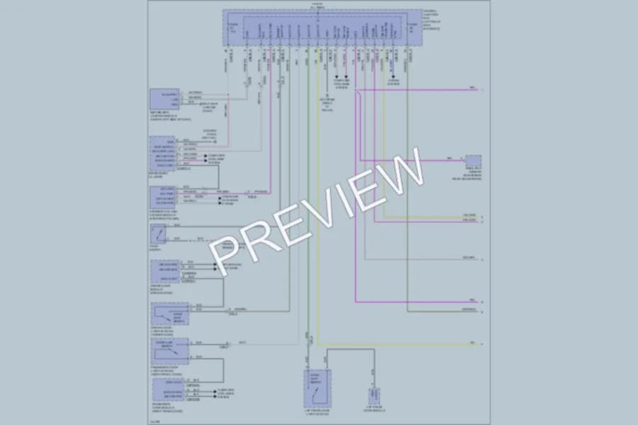2013 Jaguar XJSupercharged Anti Theft wiring diagram preview