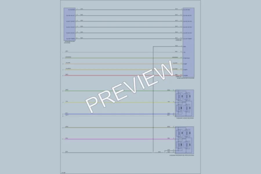 2013 Jaguar XJSupercharged Power Seats wiring diagram preview