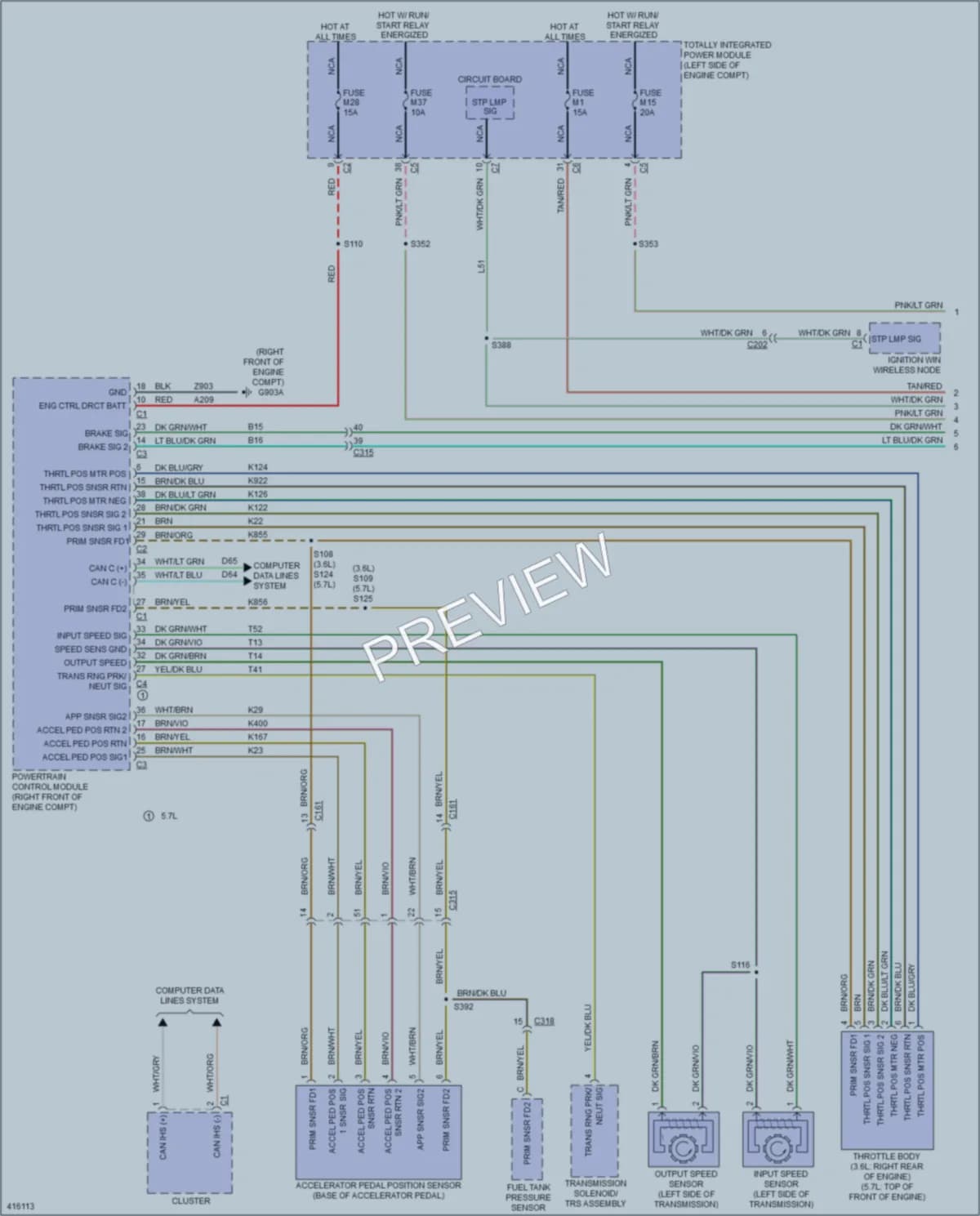 2013 Jeep GrandCherokee Cruise Control wiring diagram preview