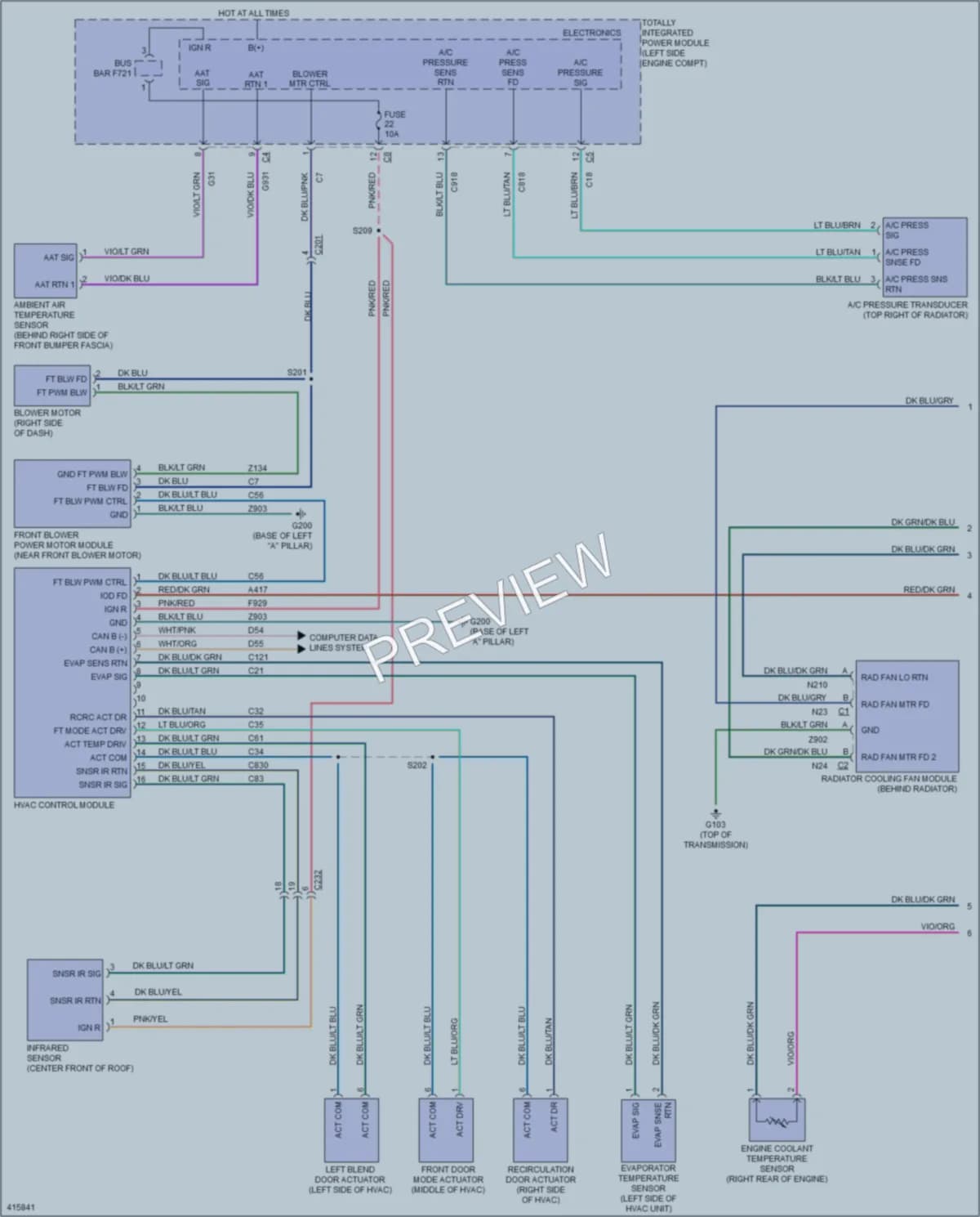 2013 Jeep Patriot Air Conditioning wiring diagram preview