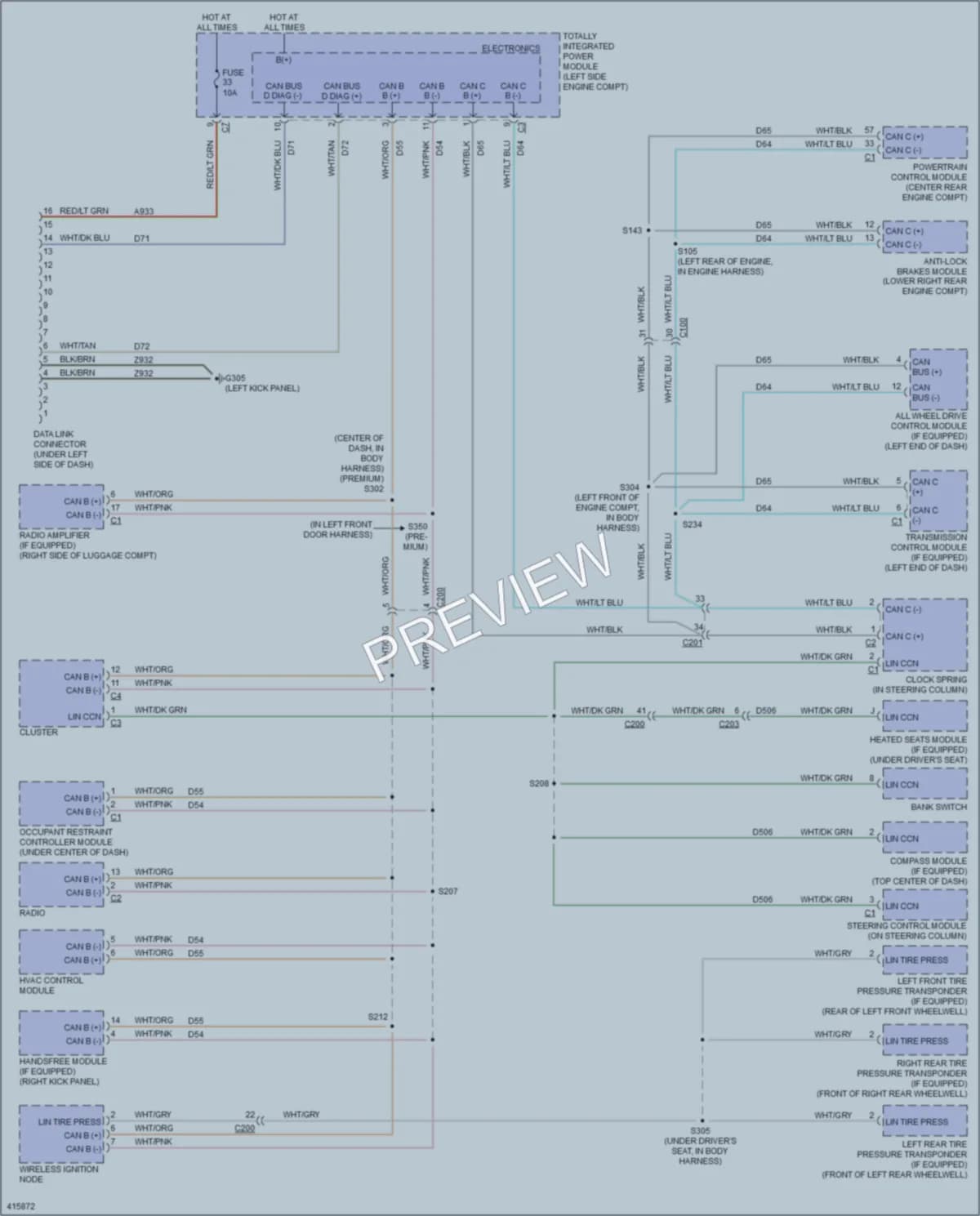 2013 Jeep Patriot Computer Data Lines wiring diagram preview